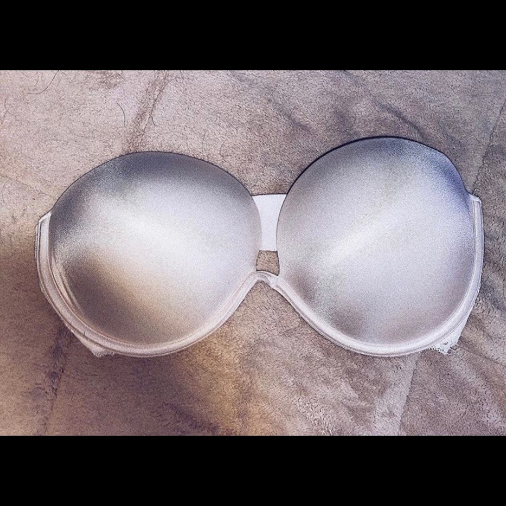 Strapless White Victoria’s Secret Bra